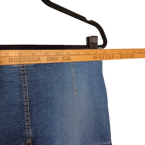 ICEBERG ICE JEANS "Upside Down" Reverse Jean Unique Denim Skirt 29 - Picture 4 of 8